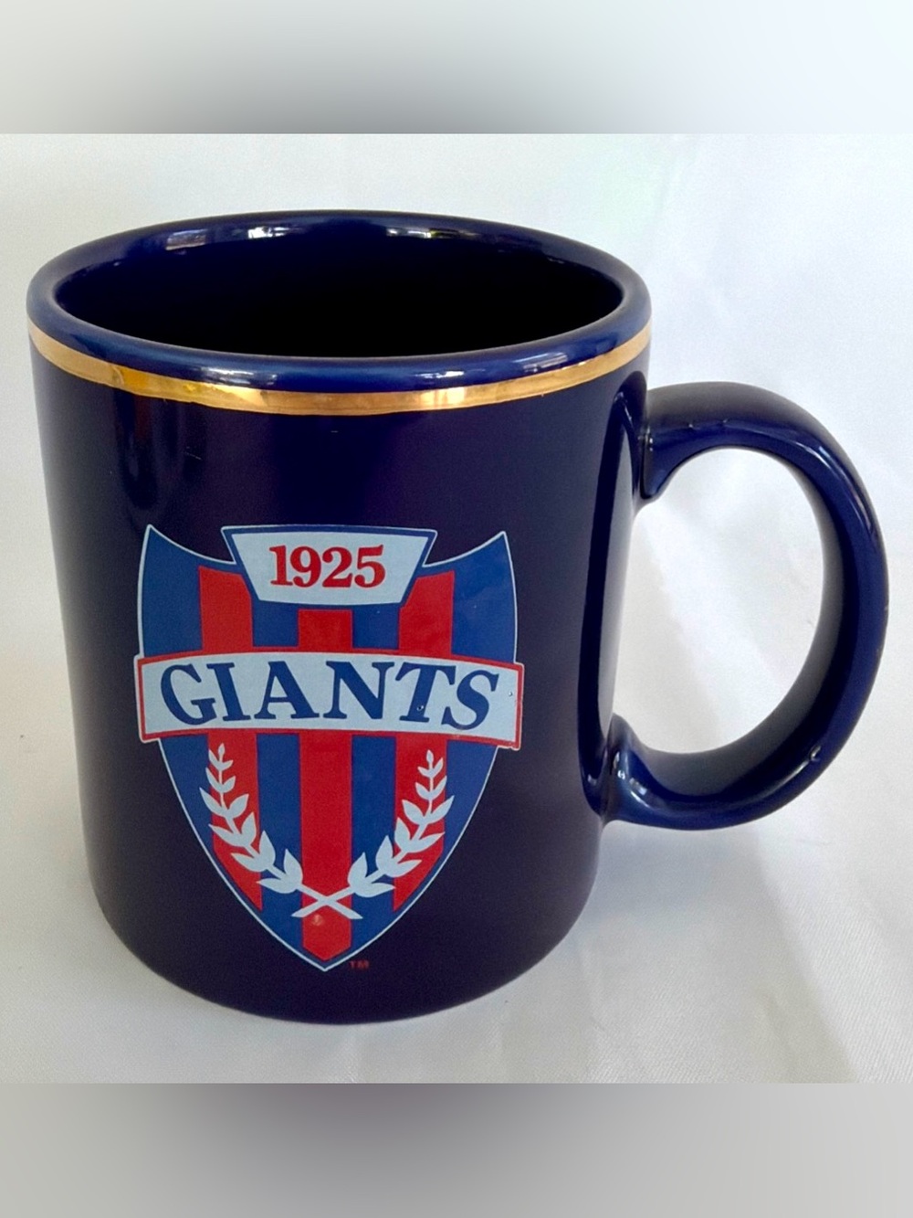 Vintage New York Giants NFL 1925 Team NFL Coffee Mug EUC Displayed Only